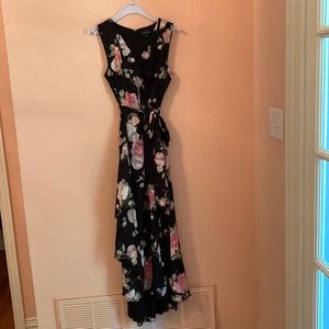 Tahiti floral dress.  Wore on cruise only.  Length to ankle.  Ba